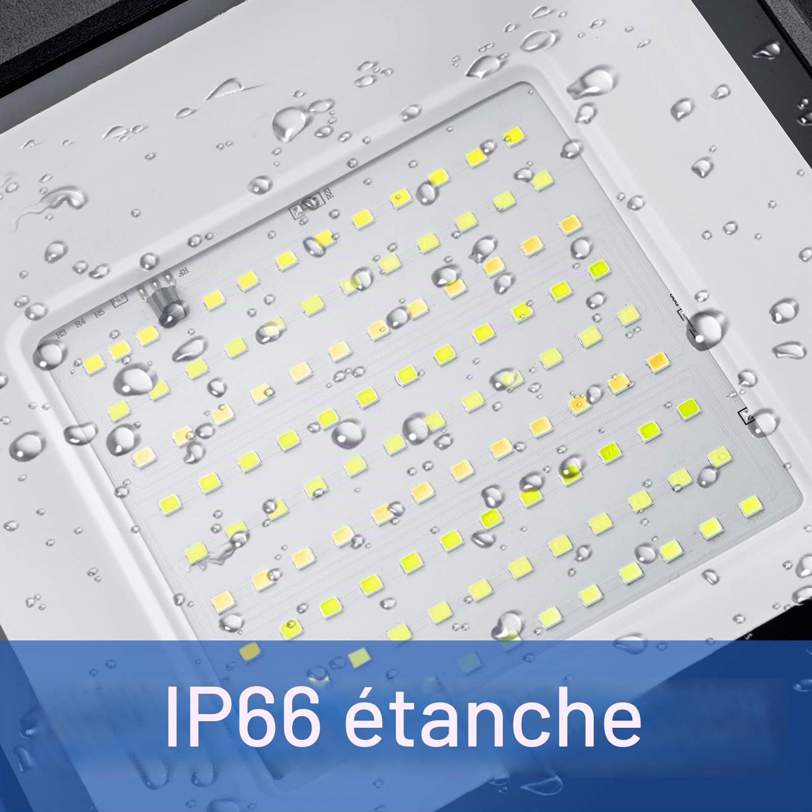 Froadp 2x200W Projecteur à LED Avec Trépied Lampe de Travail en Aluminium Avec Cordon D'alimentation 3m et Prise UE Projecteur de Chantier Avec Protection Contre la Foudre Etanche IP66 (Blanc Chaud)