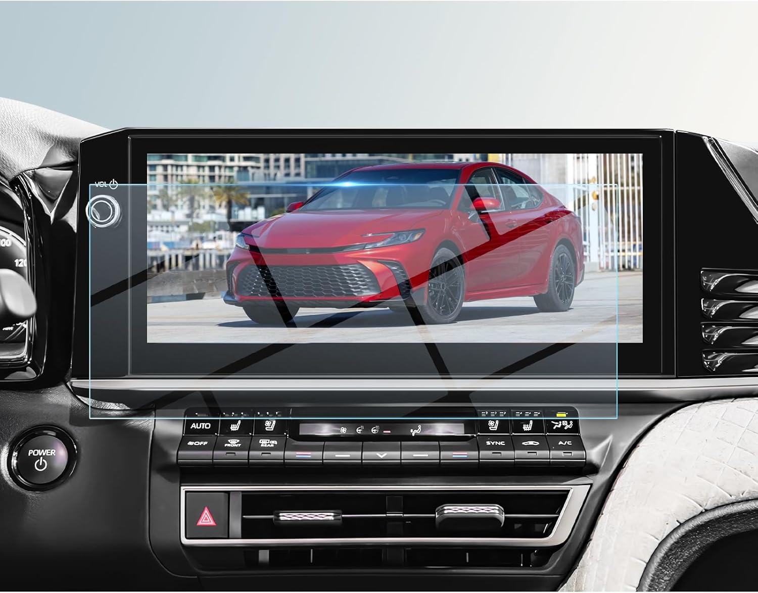 BIBIBO compatible with 2025 2026 Toyota Camry Screen Protector 2025+ Toyota Camry XLE/XSE 12.3" Tempered Glass Protective Film [Anti-Scratch Ultra-Clear] 2025 2026 Toyota Camry Accessories 2025 Camry