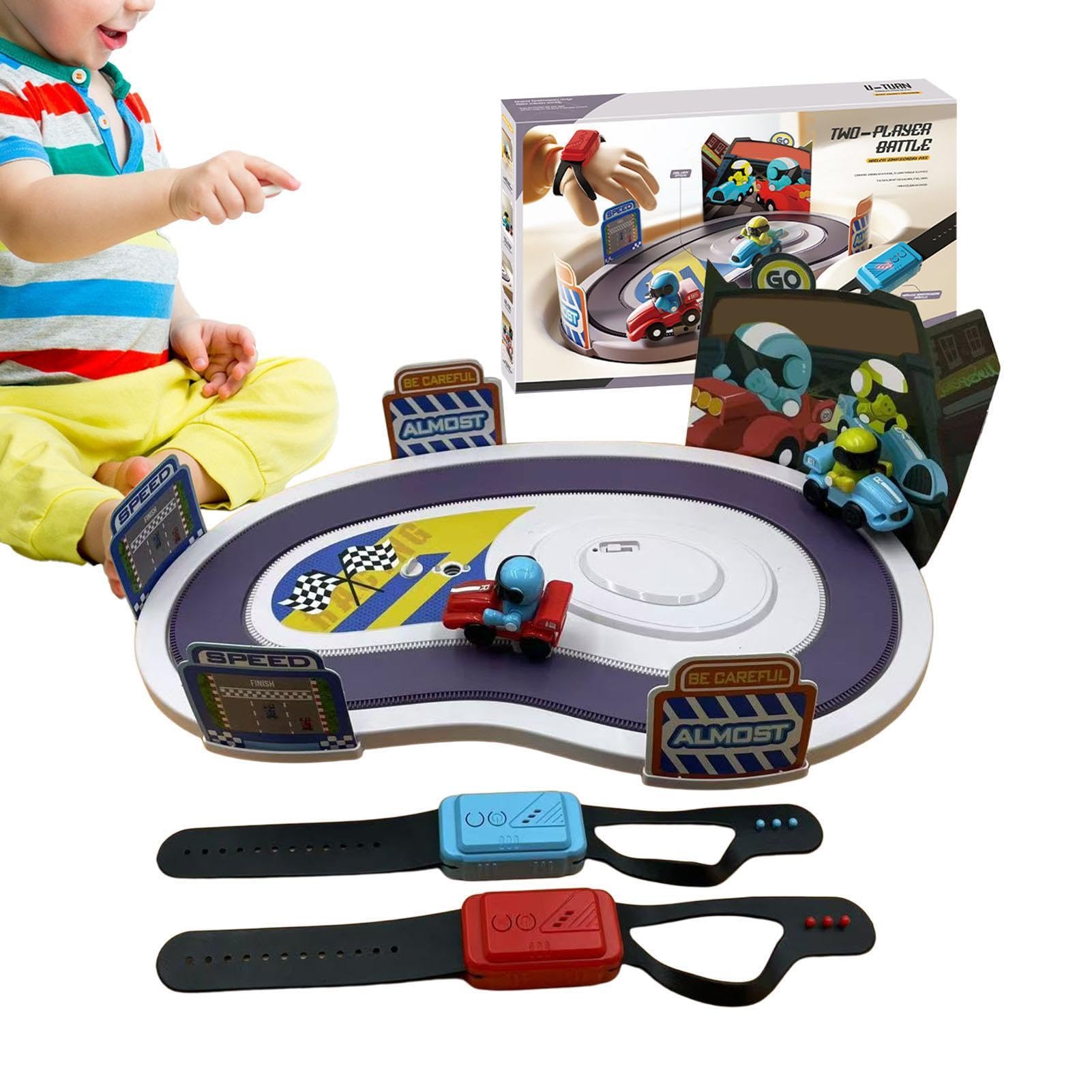 Juego Carreras Sensible Al Movimiento Juguete Interactivo para Dos | Juego Batalla De Carreras En Pista Para Niños De 3+ Años Y Adultos De Cumpleaños