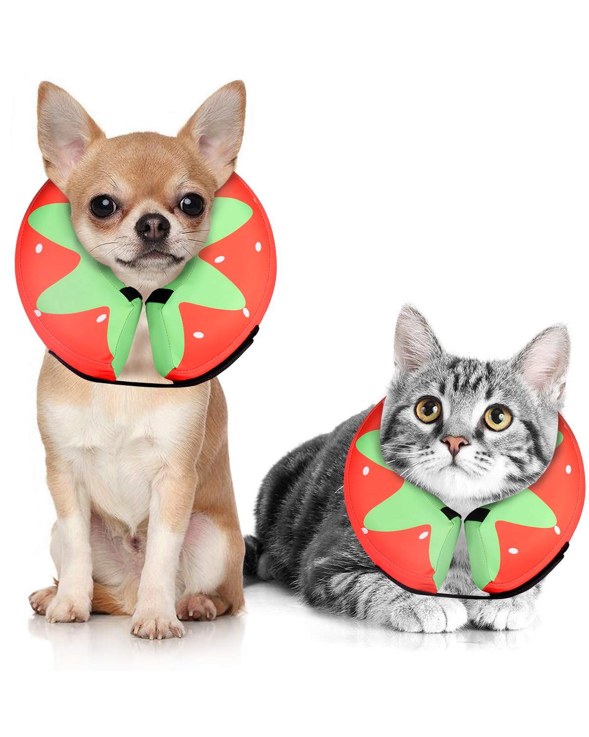 MIDOG Inflatable Dog Cone, Donut Recovery Collar After Surgery, X-Small