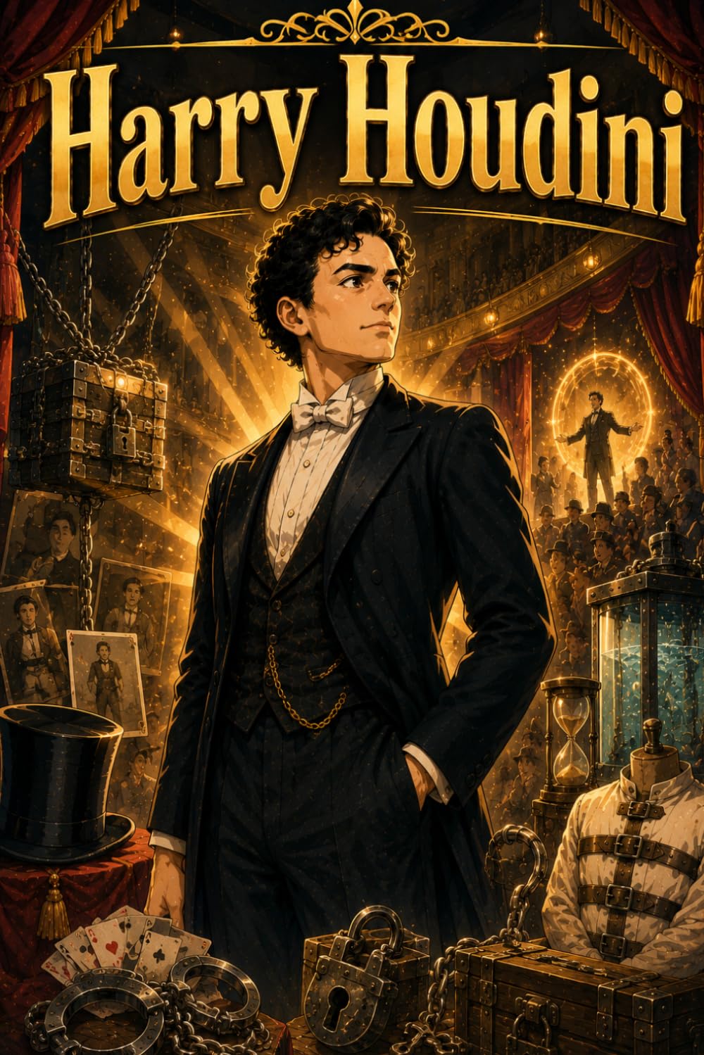 Harry Houdini: Magic Escape Artist Learning Story Biography (Icons of History Manga)