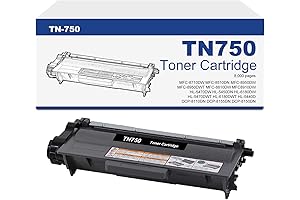 Brother TN750 Black High Yield Toner Cartridge Replacement for Brother TN-750 TN-720...