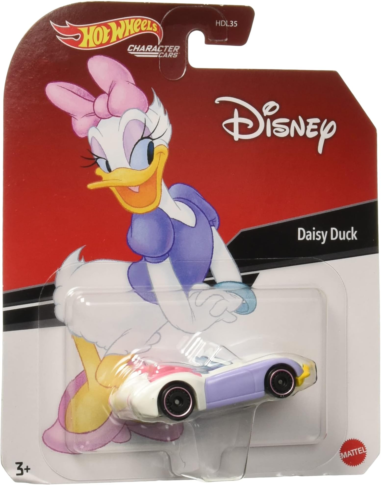 Hot Wheels Character Cars Daisy Toy Vehicle for Ages 3 and Up