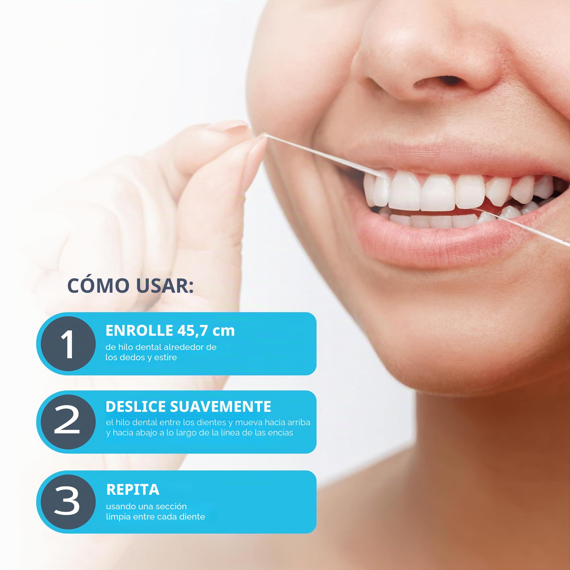 Dr. Tung'S Smart Floss, 30 Yds, sabor de cardamomo natural 1 Ea colores puede variar