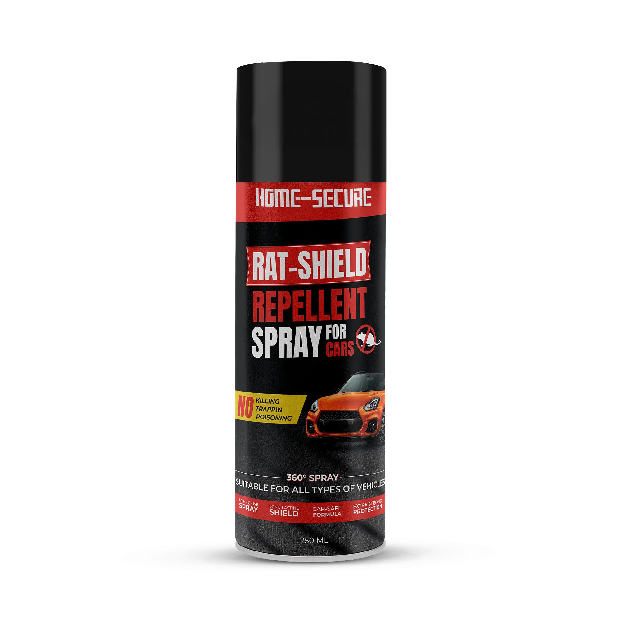 Home-Secure Rat-Shield Rat Repellent Spray for Cars 250ml | Chemical Free, Non-Toxic | Highly Effective, Long Lasting Protection | Protect Car & Bike Engine | Aerosol Rat Repellent Spray-image-16