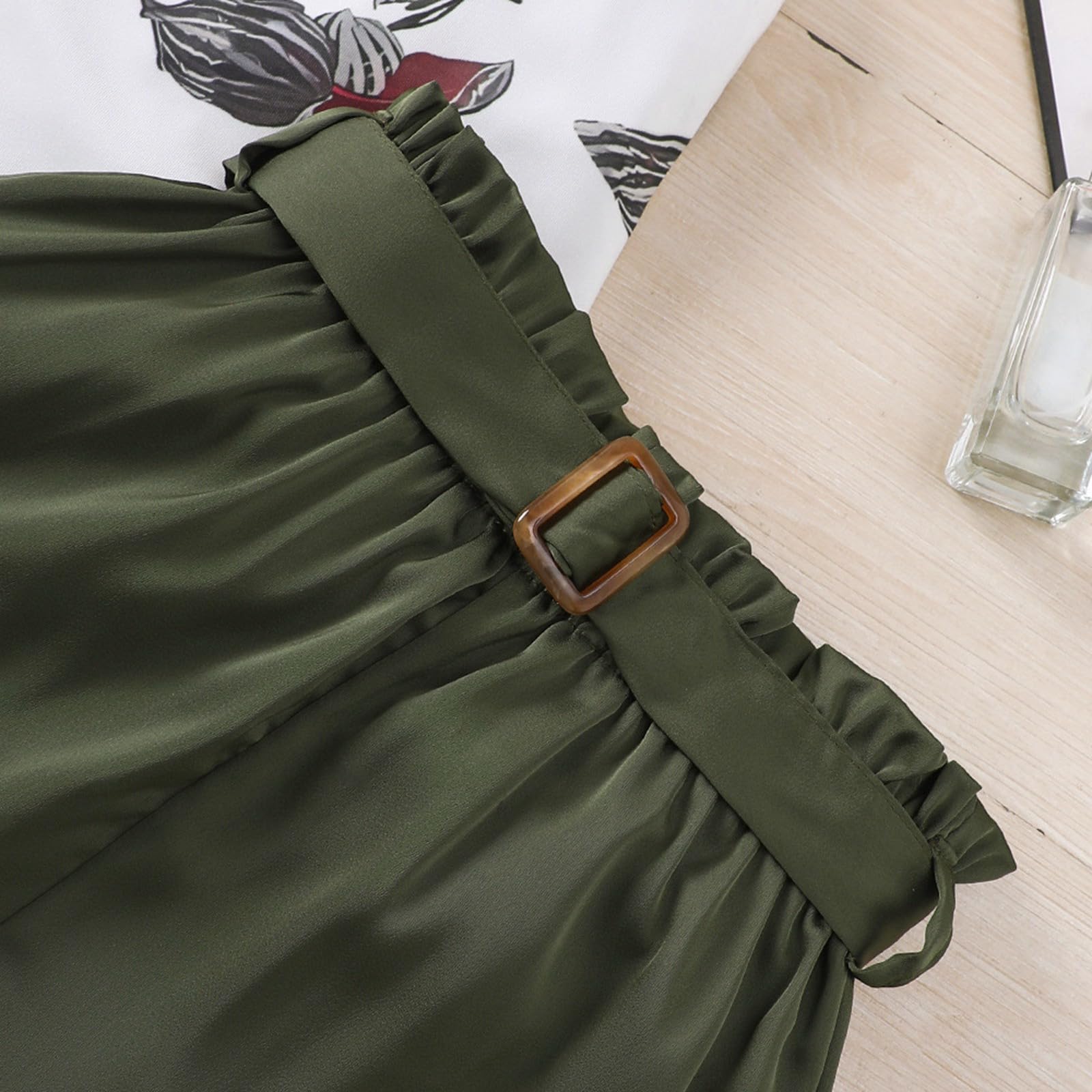 Ensembles été Enfant Fille Haut Top Sans Manches Et Short Vetements Ado Fille Chic pas Cher a la Mode Confortable Elegant Anniversaire Soirée Casual Plage Vacances 5-14 ans