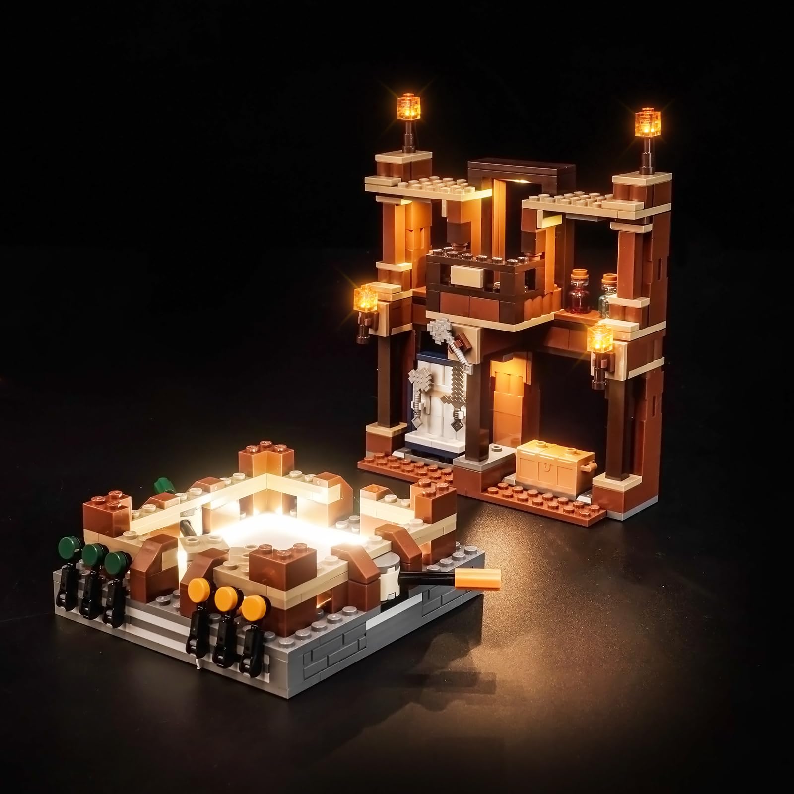 Light Kit Compatible with Lego Woodland Mansion Fighting Ring 21272 (No Model)