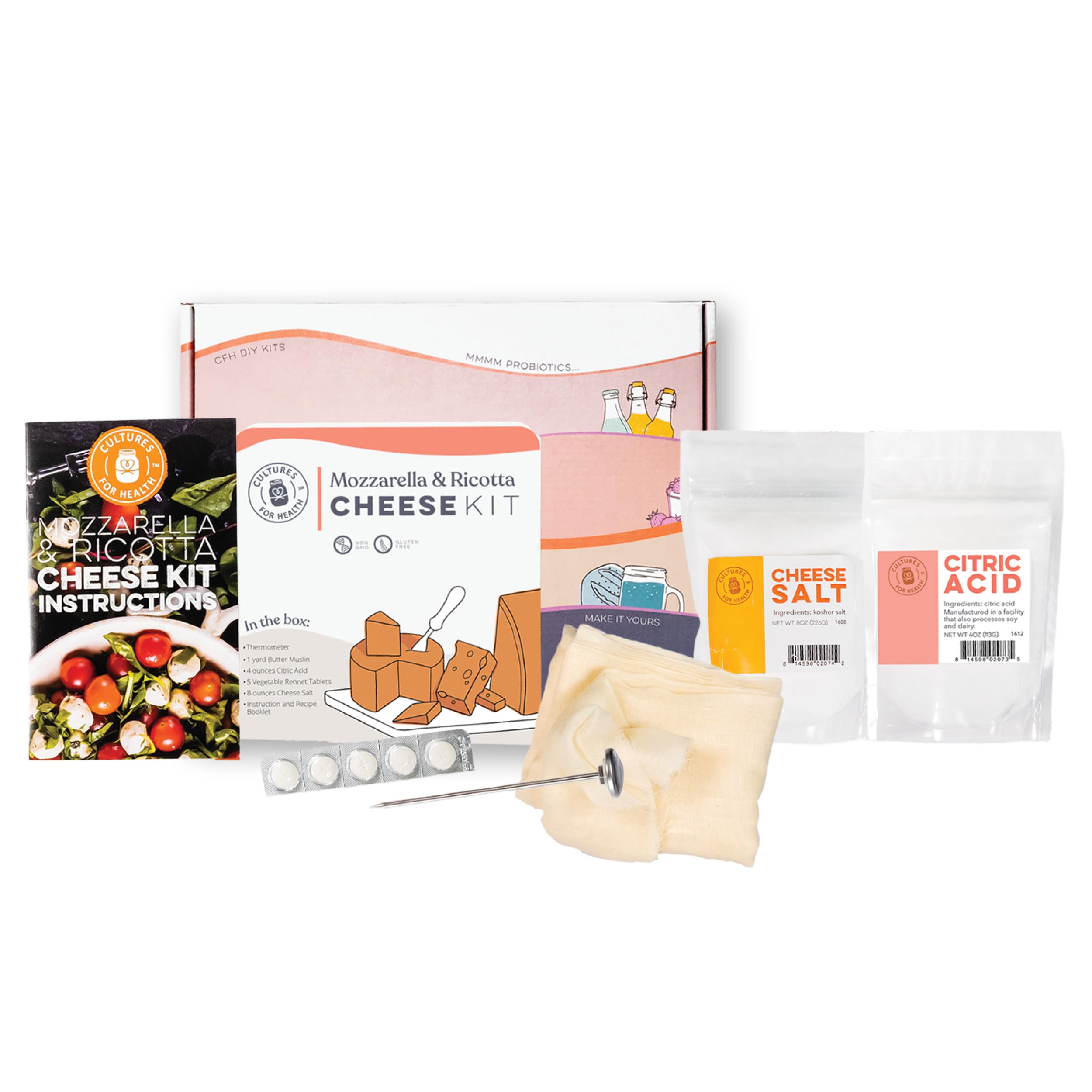 Cultures for Health Cheese Kit, Mozzarella & Ricotta