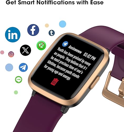 Miniatura 4 de Reloj de seguimiento de actividad física con monitor de frecuencia cardíaca, monitor de actividad de pantalla grande con podómetro, monitor de