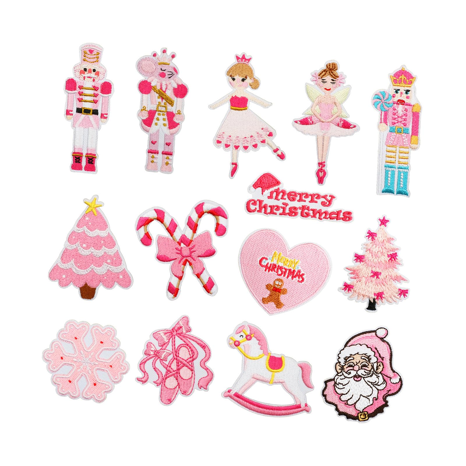 NEWFT Artistic Nutcrackers King Embroidery Iron on Patches for Covering Flaws on Jackets Jeans and Backpacks Fabric Patches