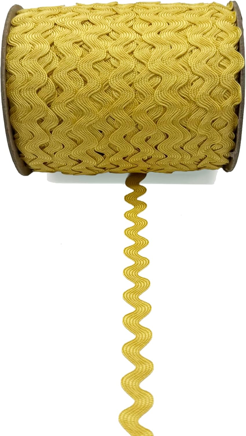 Canary 1/2" (12mm) RIC Rac Trim – Decorative Zig Zag Ribbon for Sewing, Crafts, Costumes & Home Décor – 24 Yards