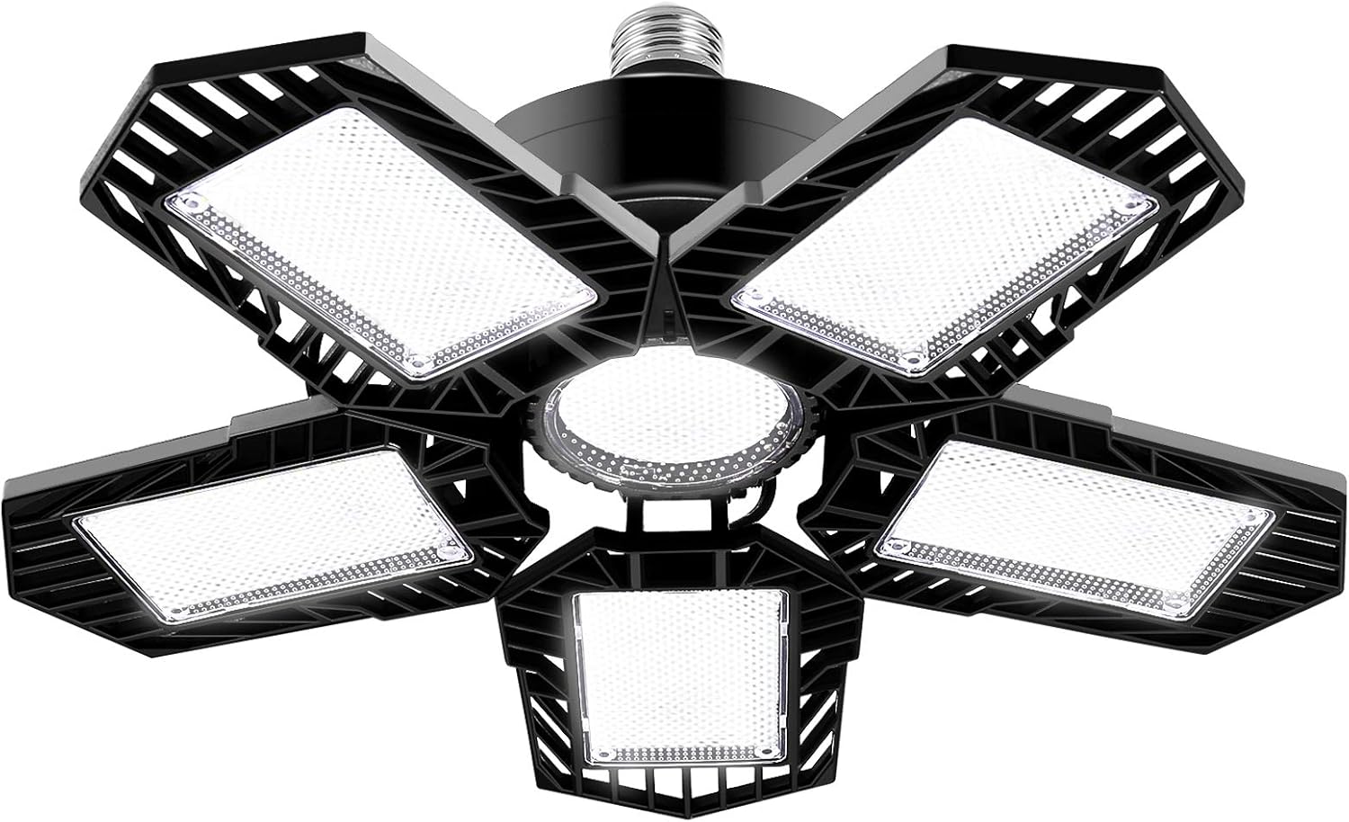 LED Garage Light, Bright 160W Garage Lights 6 Adjustable Panel Aluminum