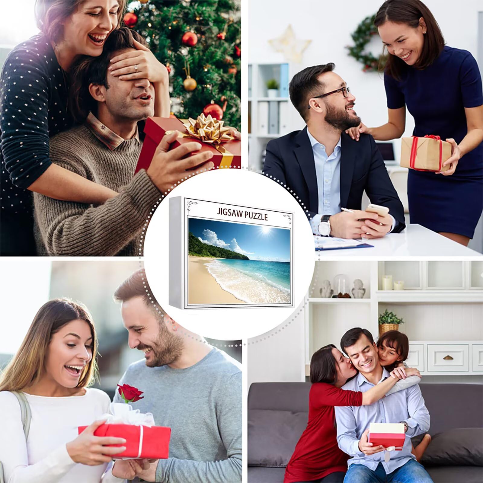 Puzzle 3000 Sztuk Plaża Puzzle dla dorosłych Krajobraz 122x81cm Unikalne Rzemiosło Klasyczne 3D Drewniana układanka do rodzinnych gier aktywnych, układanka zrób to sam do dekoracji ścian domu