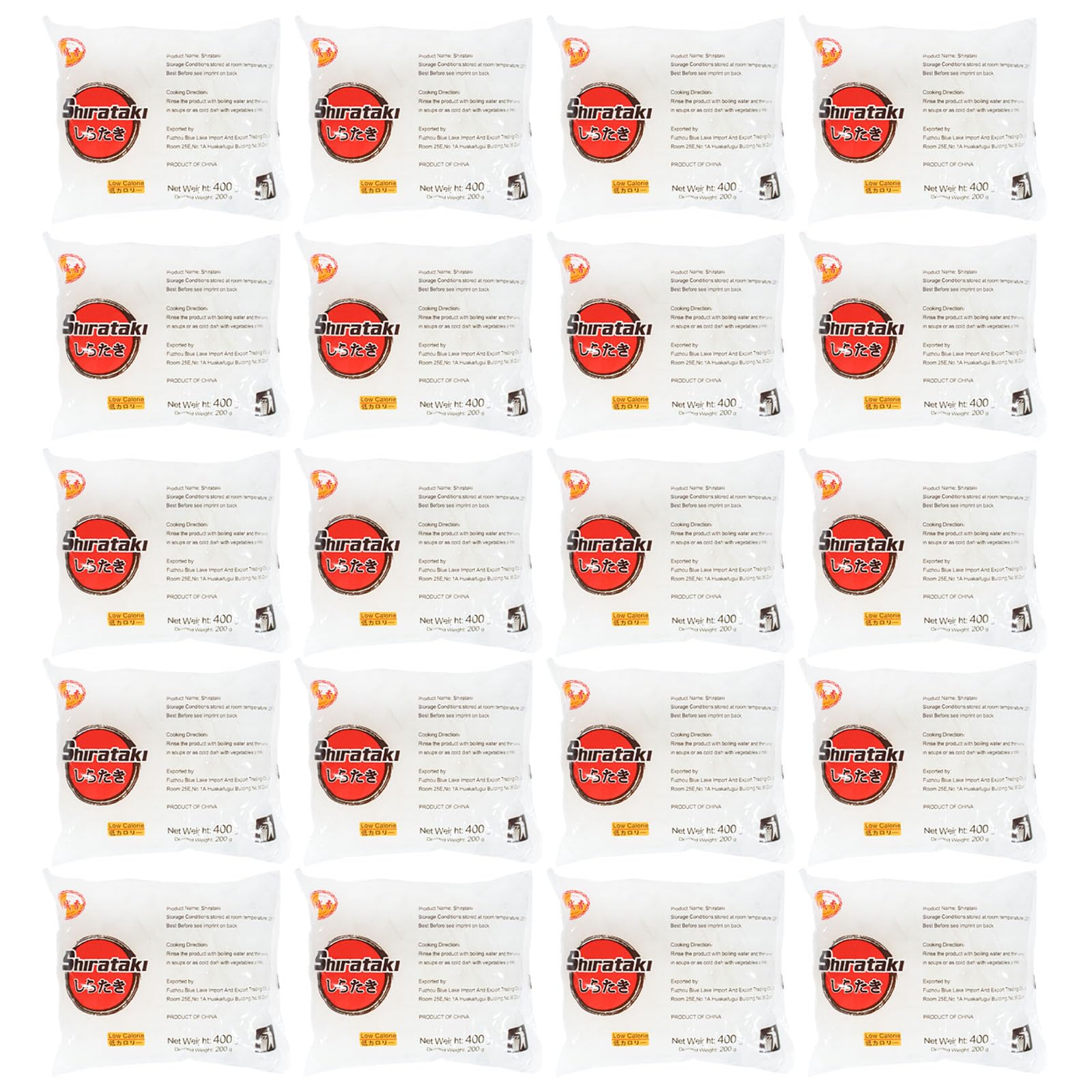 City Aroma - Shirataki breit - Konjak Tagliatelle - 20er Pack (20 x 400g/ATG 200g) - 1 Karton