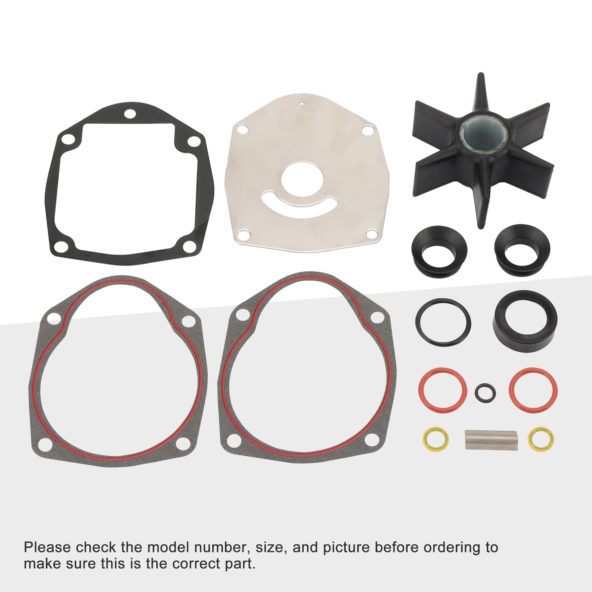 GOOFIT Mercruiser Alpha One 1 Gen 2 Sterndrive Kit D'HéLice De Pompe à Eau Remplacement pour Mercury Marine Outboard 47-43026Q06 8M0100526 Sierra