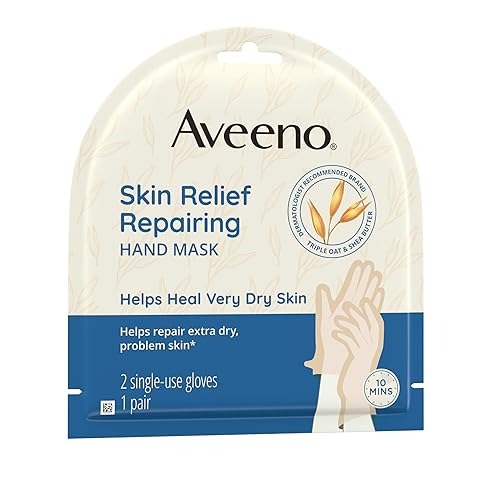 Miniatura 6 de Aveeno Mascarilla reparadora para aliviar la piel, guantes hidratantes con avena prebiótica y manteca de karité para piel muy seca, cuidado de manos