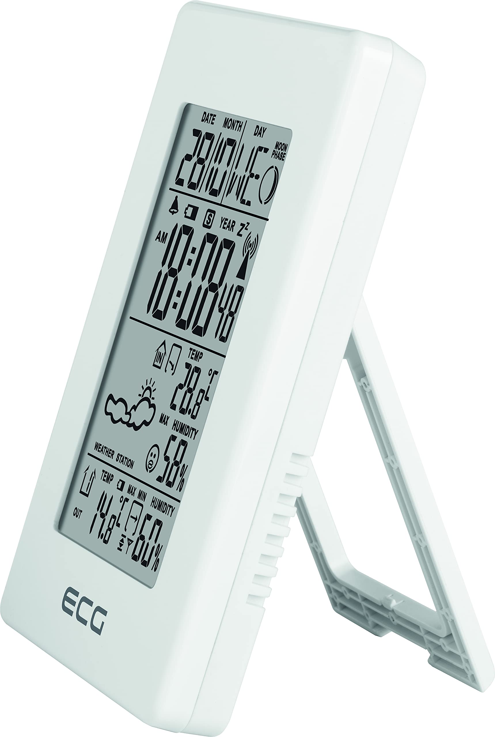 Station Météo MS 100 – Capteur Sans Fil 30m, Thermomètre/hygromètre, LCD, Noir, Pour Maison !