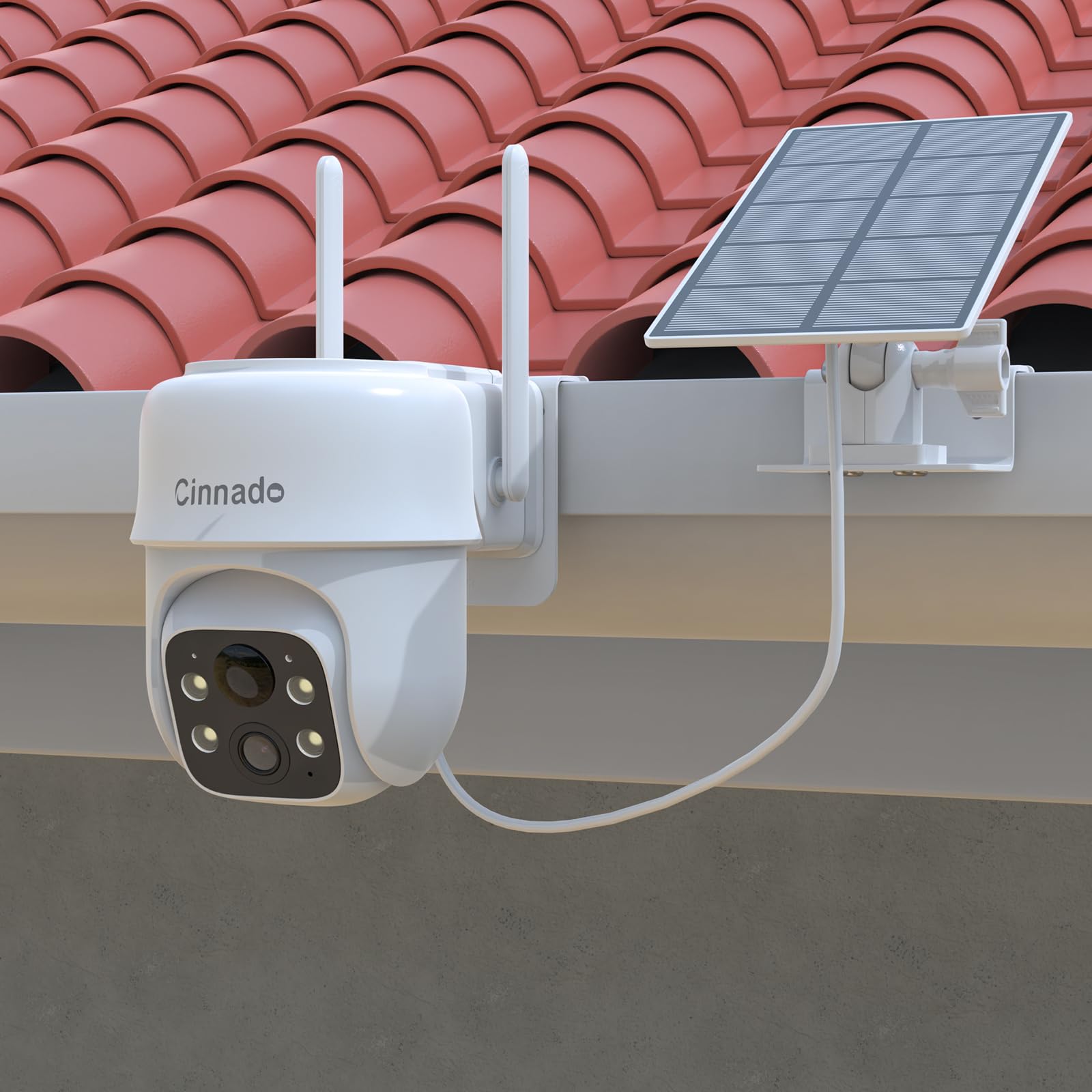 TIUIHU Gutter Mount for Cinnado Solar Security Camera Outdoor Wireless 2K CCTV Camera (Cinnado B6) - Image 3