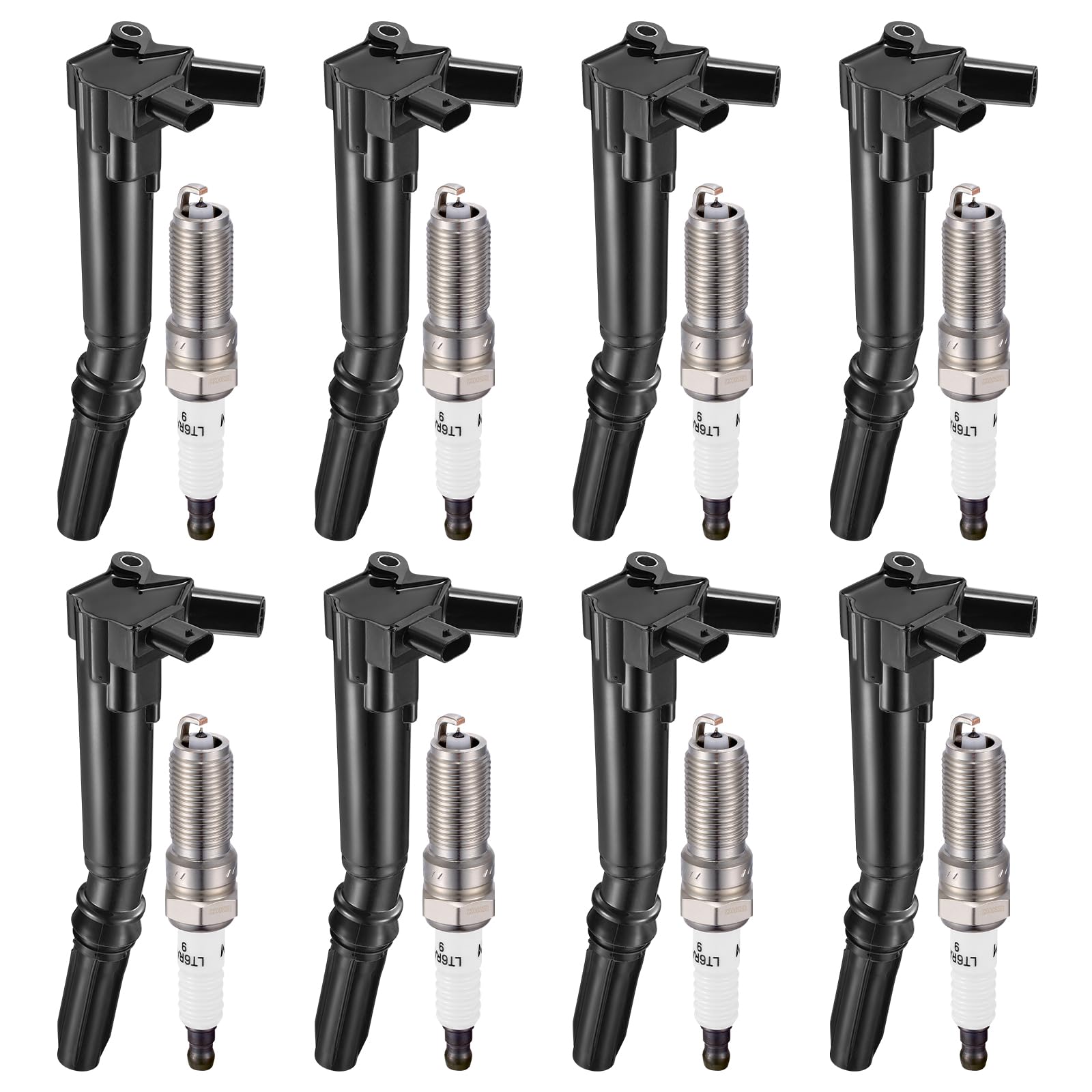 BDFHYK Ignition Coil UF834 and Spark Plug 6509 for Ford F250 Super Duty