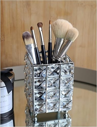 Miniatura 1 de Taza de brochas de maquillaje soporte de brochas de maquillaje de cristal taza de maquillaje de cristal para brochas de maquillaje soportes de