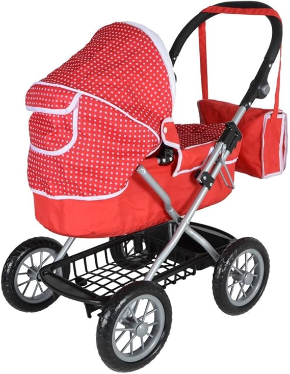 red silver cross pram