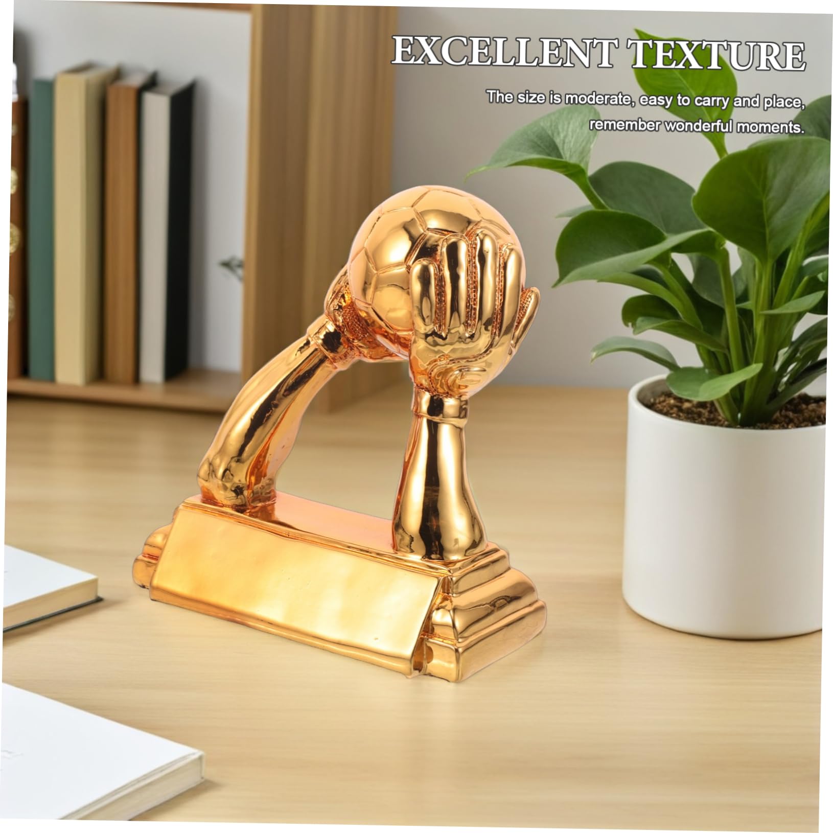 Resin Fußball Trophäe Torwartpreis mit Elegantem Design Widerstandsfähig und Detailreich für Fußballtorhüter Auszeichnung für Turniere und Schulfeiern