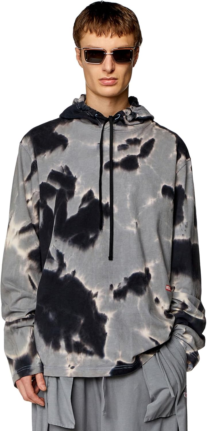 Amazon | [ディーゼル] メンズ トップス T-CRANE-LS-HOOD-N1