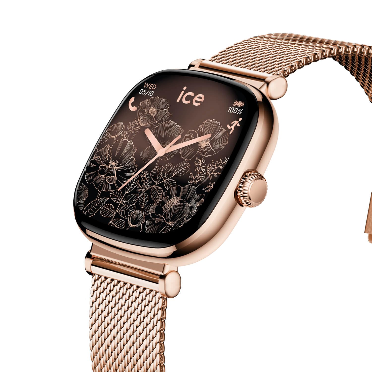 Ice-Watch - ICE smart 2.0 - Orologio connesso quadrato da donna con cinturino in acciaio inossidabile (1,70 pollici)