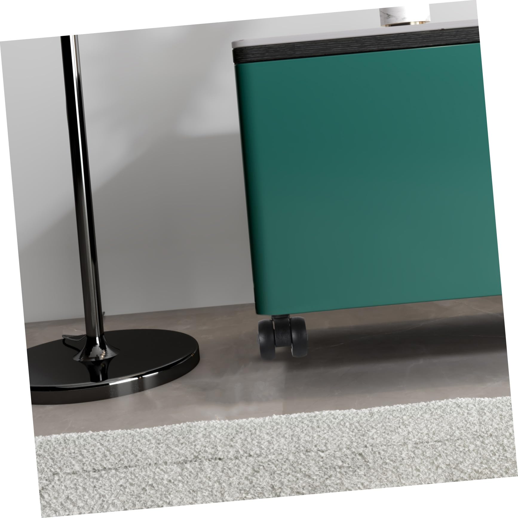 Ruedas Giratorias para Sillas de Oficina 5 Piezas Tpr Negro