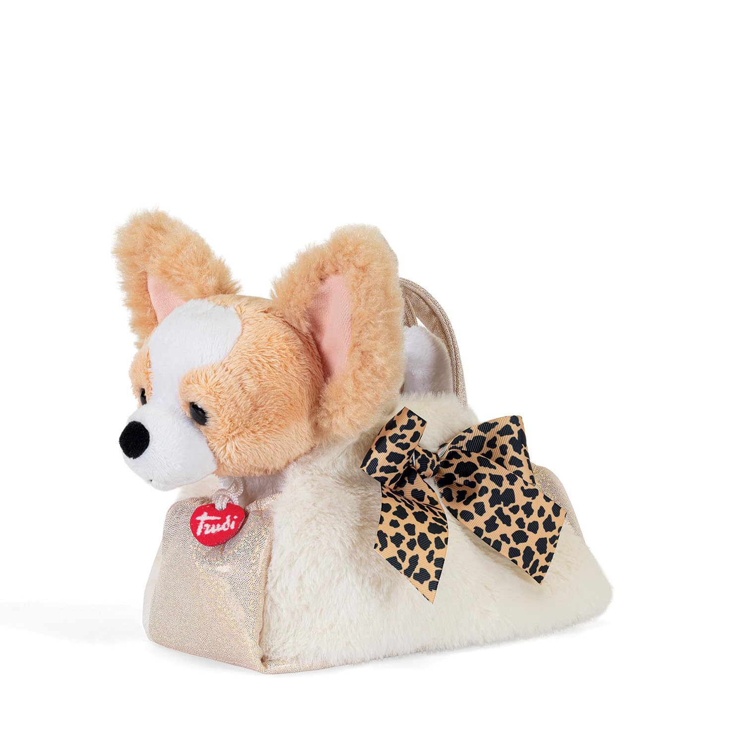 Trudi Cane Animalier Fashion Bag | Animali peluche idea regalo | 17x20x11 cm taglia XS | Fashion pets | modello 56080
