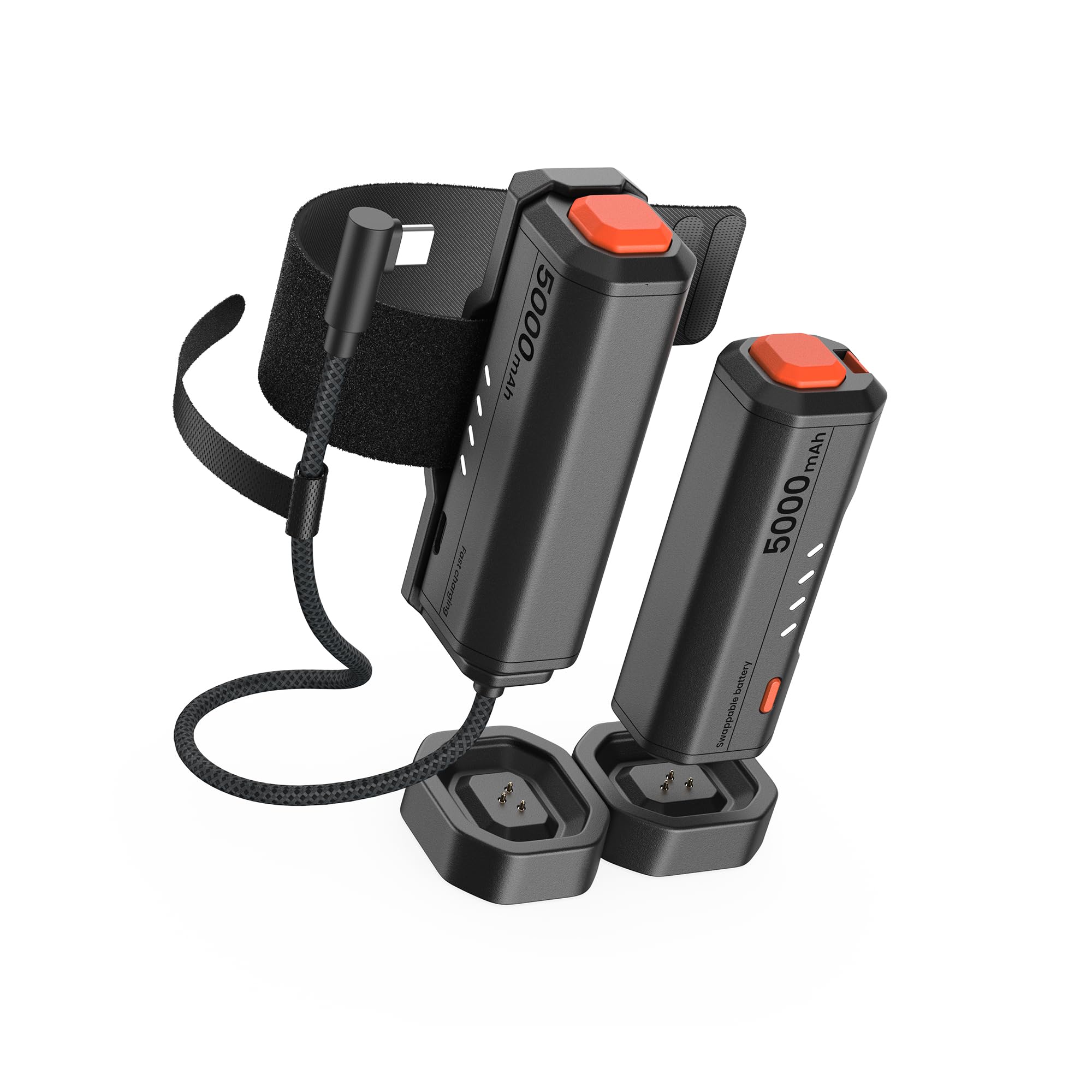 KIWI design P5000 Power Bank Compacto, 2 Paquetes 5000mAh Batería Compatible con Meta Quest 3/3S/2/Pro, Carga Rápida 20W, Intercambio para Energía Ilimitada,Adecuado para todos los Dispositivos Type-C