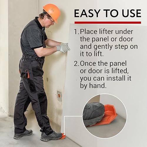 Miniatura 5 de 2 unidades Herramienta múltiple XL para elevación de paneles de yeso y hoja de roca con herramienta de raspado de paneles de yeso integrada y