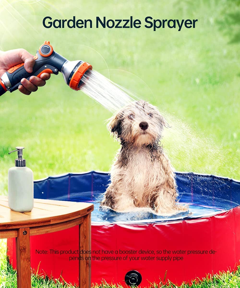 Ugello per tubo da giardino, pistola a spruzzo per piante, irrigazione prato, pulizia e lavaggio auto