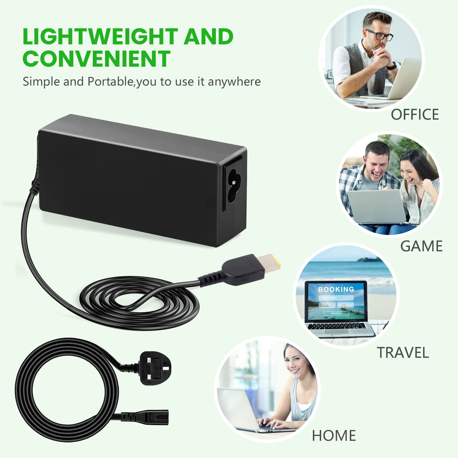 Lenovo Thinkpad için 65W USB Şarj Cihazı T430 T440 T440S T440P T460 T470 T560 T431S S540 B50-30 B50-70 E460 E465 E470 E475 E550 E560 E565 E575 L460 L470 L560 L570 ADLX45NDC3A ADLX45NLC3A ADLX45NCC3A