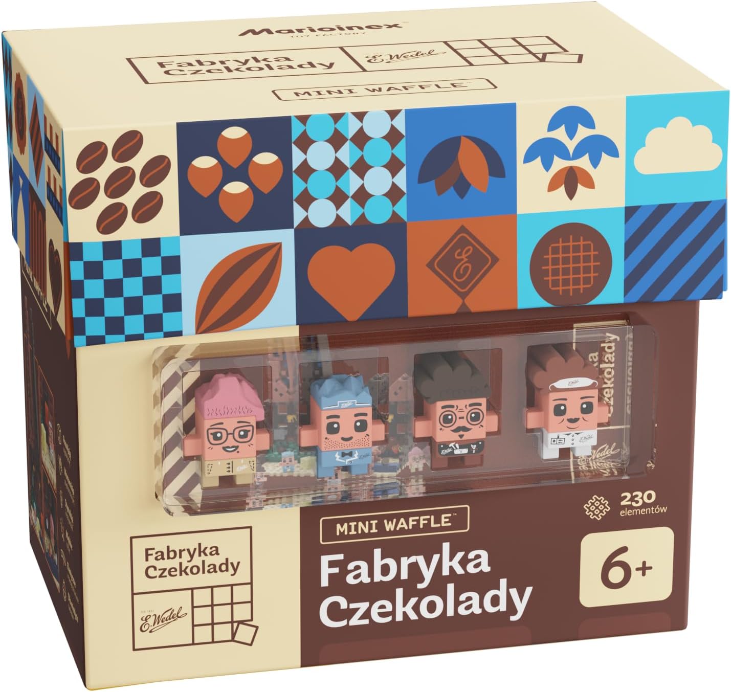 Marioinex MINI Waffle - WEDEL - Chocolate Factory 230 Elements