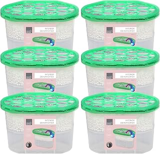 Taylor & Brown Pack of 6 Interior Dehumidifier Condensation Remover Moisture Absorber Damp Mould in Home Kitchen Wardrobe Bedroom Caravan Office Garage Bathroom Basement 500ml