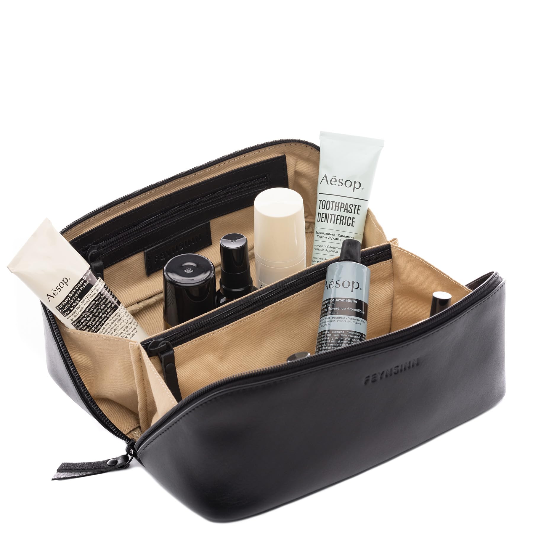 borsa toiletry vera pelle BO borsetta necessaire Toilette pochette beauty case da Viaggio uomo donna nero prodotto artigianale