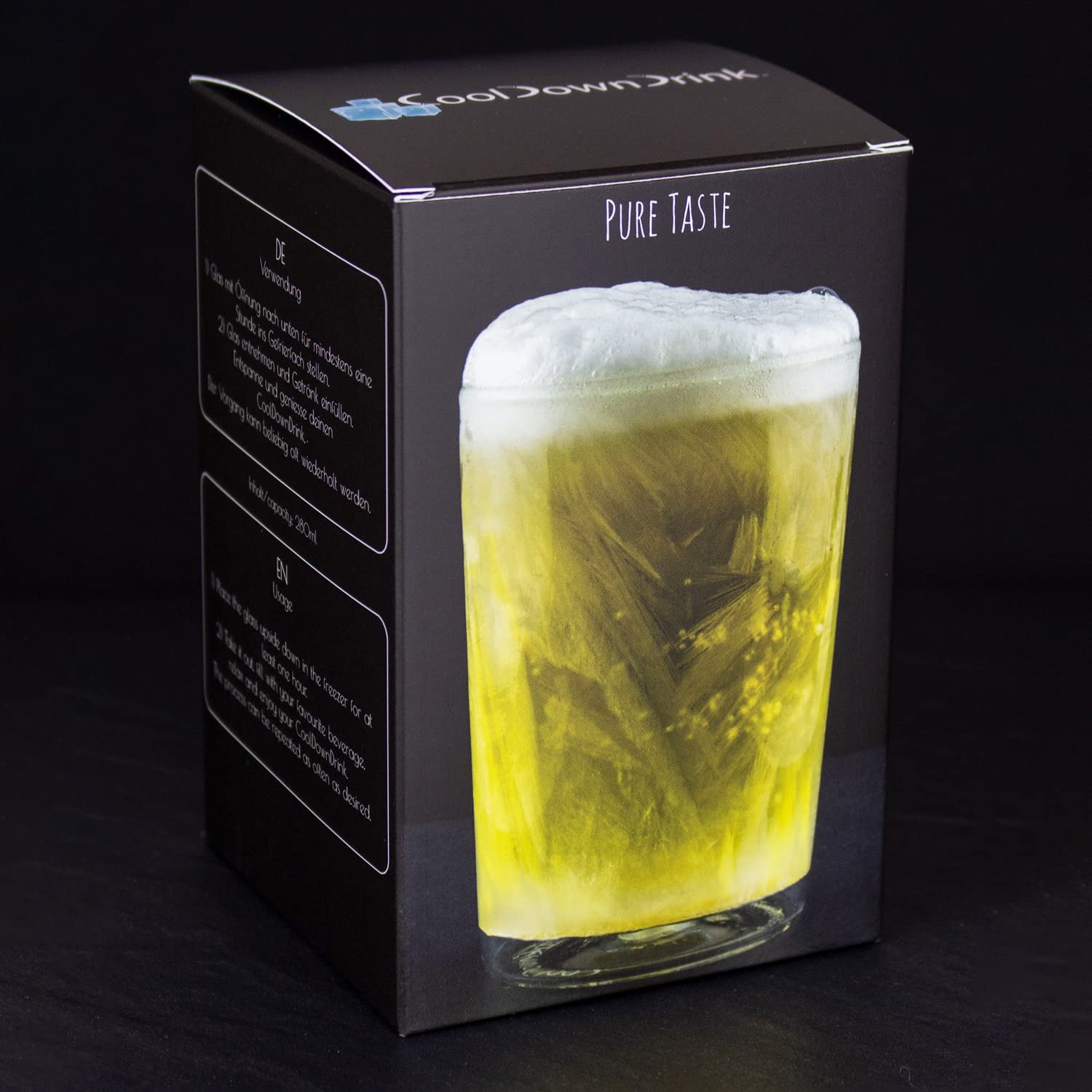 Verre auto-réfrigérant 280 ml | Rafraîchit vos boissons sans glaçons
