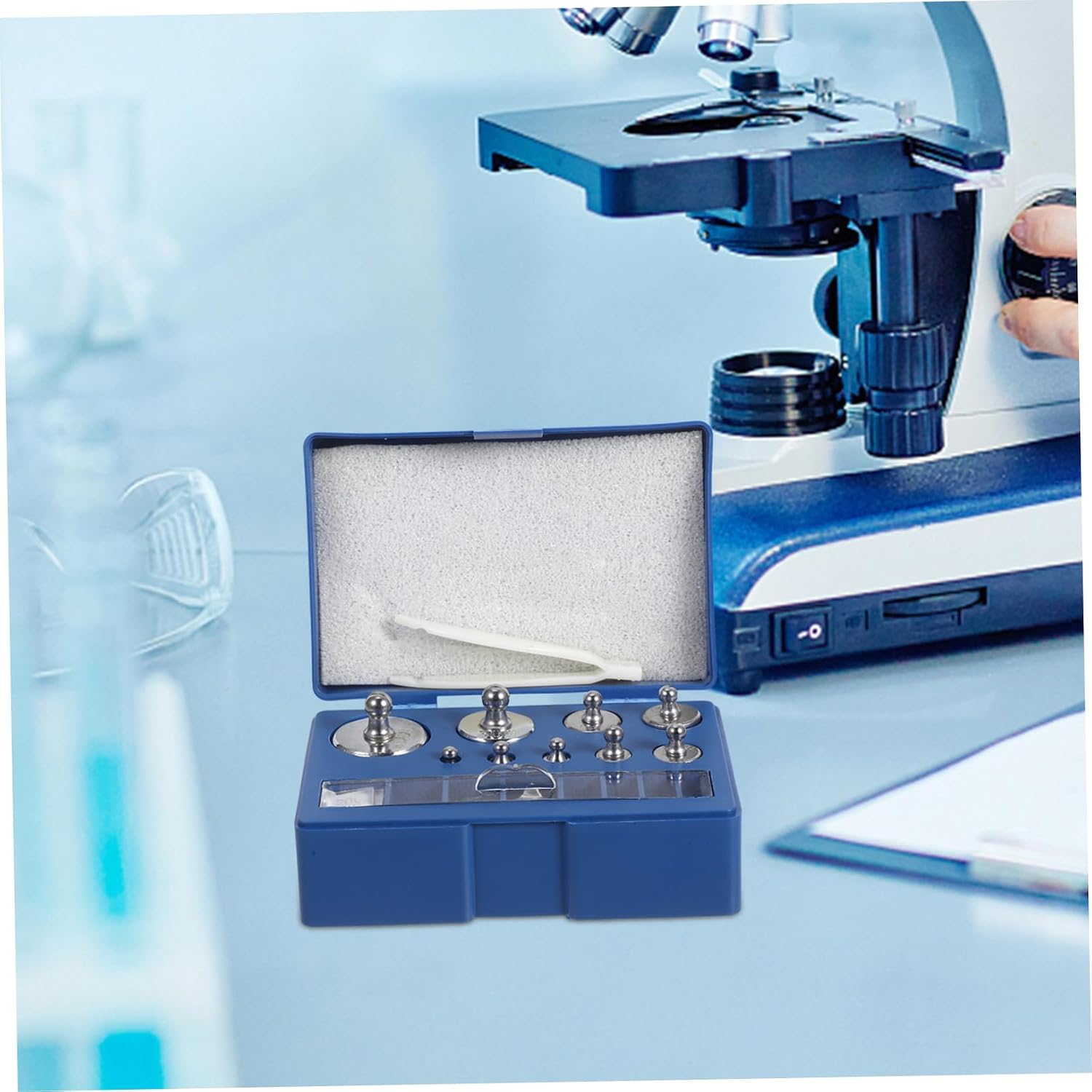 1Set High Precision Class Calibration Weight Set with Storage Case to Weights for Digital Scale Calibration Versatile and Home Settings