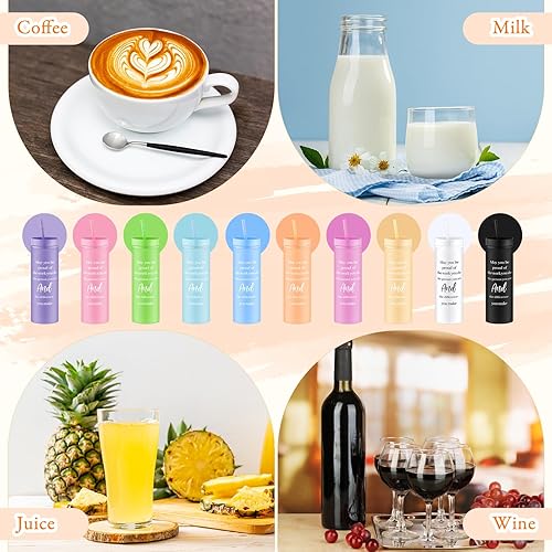 Miniatura 5 de Mumufy 20 piezas de regalo de agradecimiento a los empleados de Navidad a granel, vaso delgado de 16 onzas con tapa y pajilla, llaveros