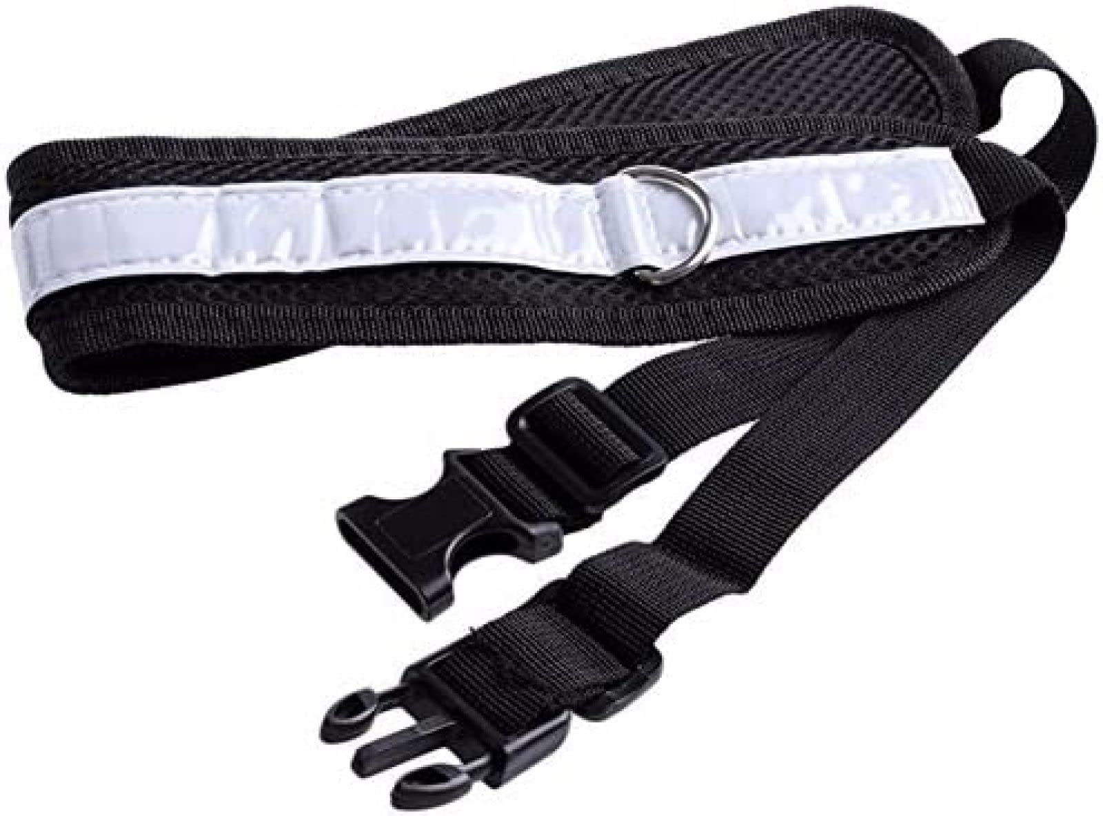Laisse pour Chien, Laisse de Course Mains Libres pour Chien de Taille Moyenne et Petite, Ceinture de Marche, Bande réfléchissante avec 2 Pochettes