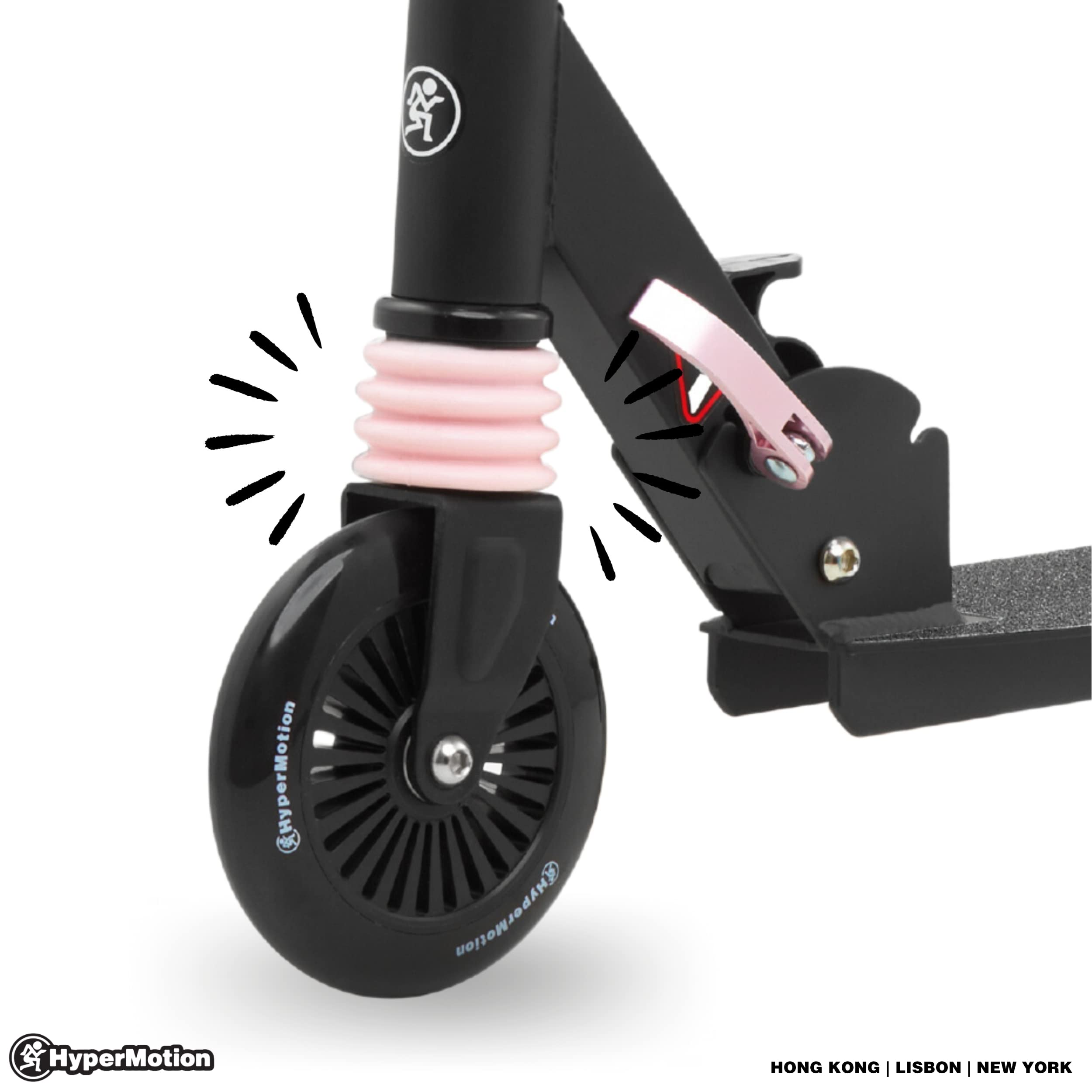 HyperMotion Trottinette pour enfants de 3 à 8 ans, trottinette à deux roues Willy, guidon
