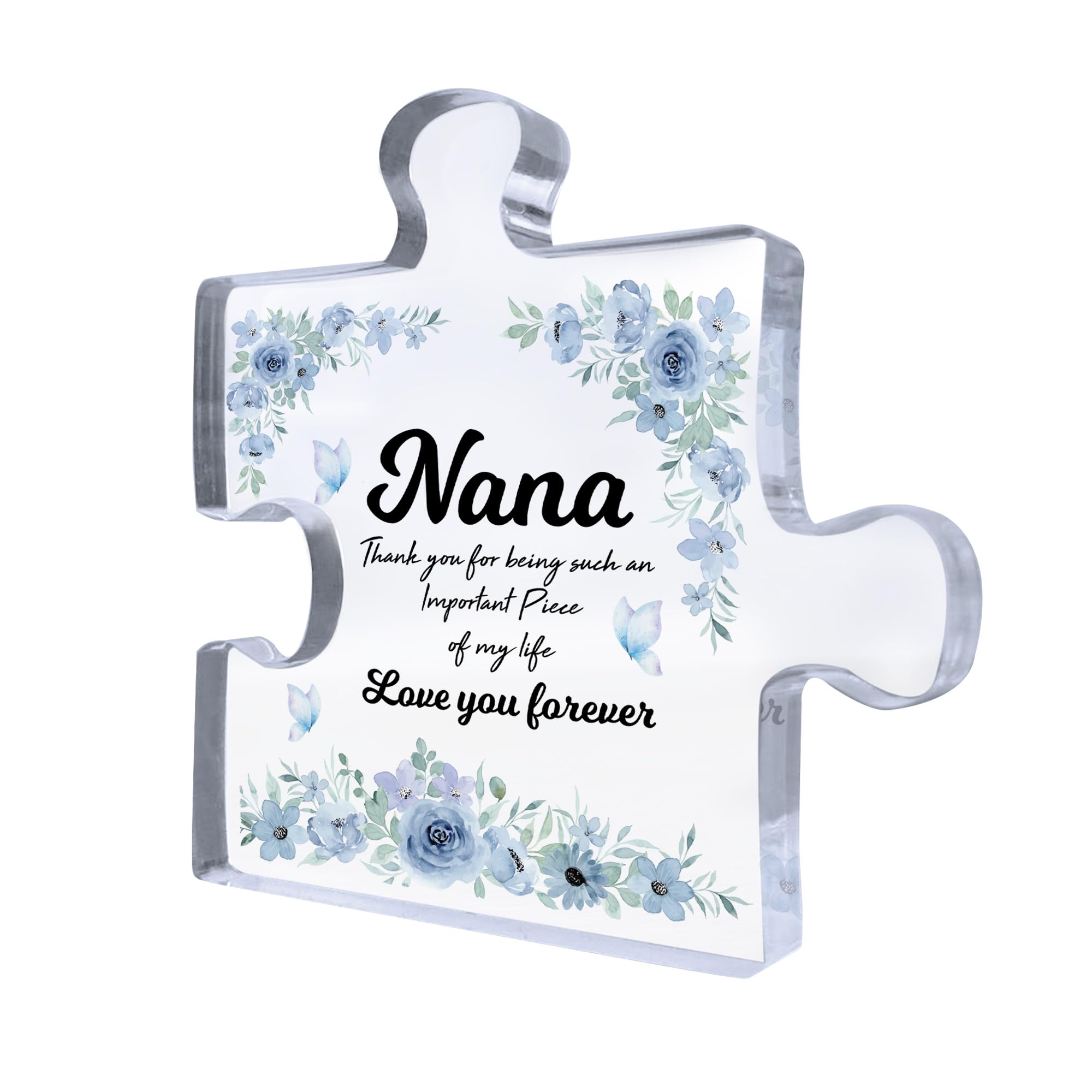 Red Ocean Nana Gifts Important Piece Of My Life Thank You Gift For Nana Birthday Christmas Nana Gifts From Granddaughter Grandson Nana Gifts Novelty Gift For Nana Gifts For Her Keepsake