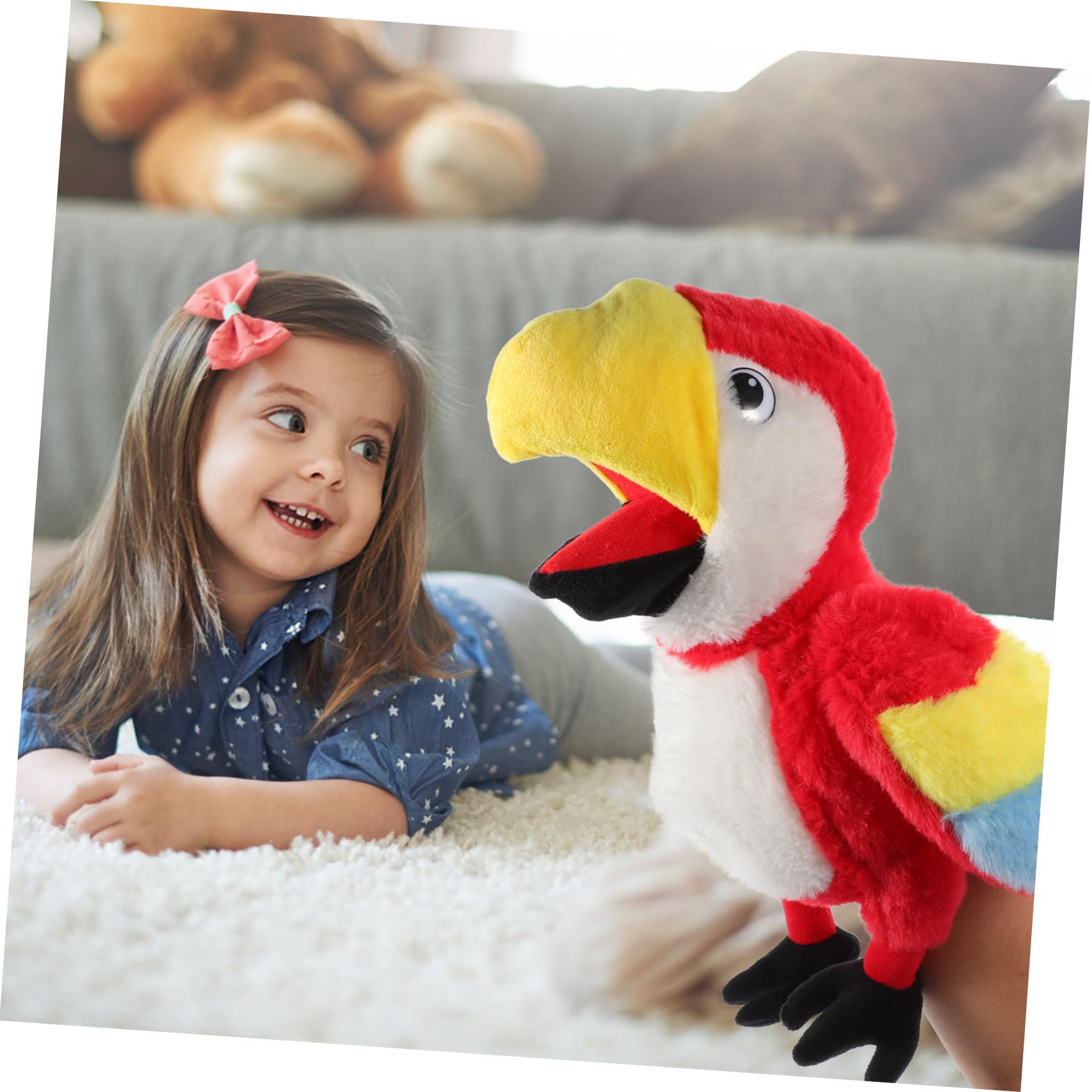 Marionetas De Mano De Pájaro para Contar Cuentos Juguete Interactivo De Educación Temprana Marionetas De Mano De Peluche para Actividades Familiares y Creativos