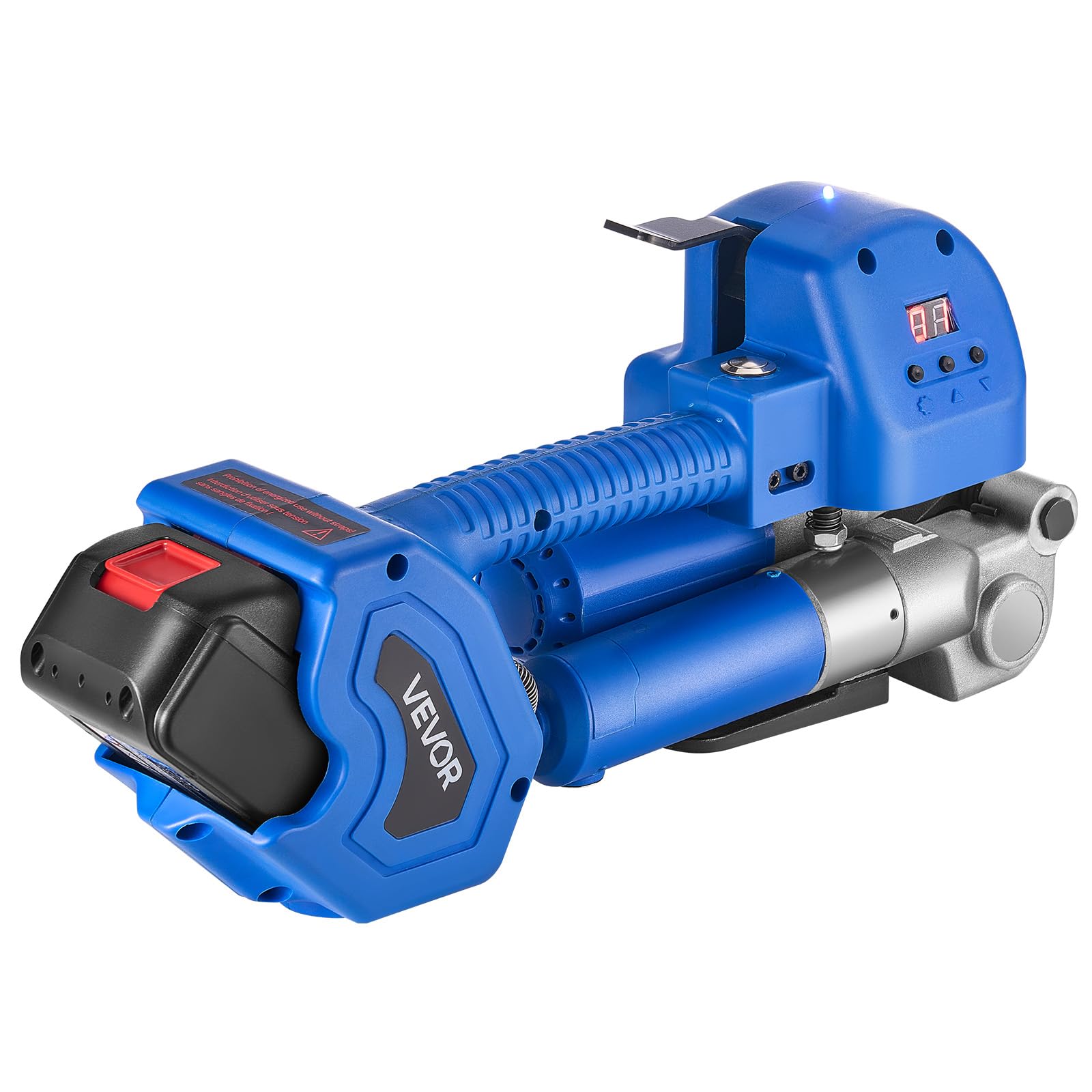 VEVOR Cercleuse électrique pour feuillards Pet de 10-19 mm, Outil de cerclage Portable avec Affichage numérique, avec 2 Batteries de 4000 mAh, Machine à cercler Auto pour palettes, boîtes d'emballage