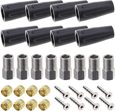 SING F LTD BH90 Cable Hose Set Olive Connector Insert Connecting Bolt Bleed Kit Hydraulic Brake Hose Olive Inset Repair Kit for Bike Replacement Part