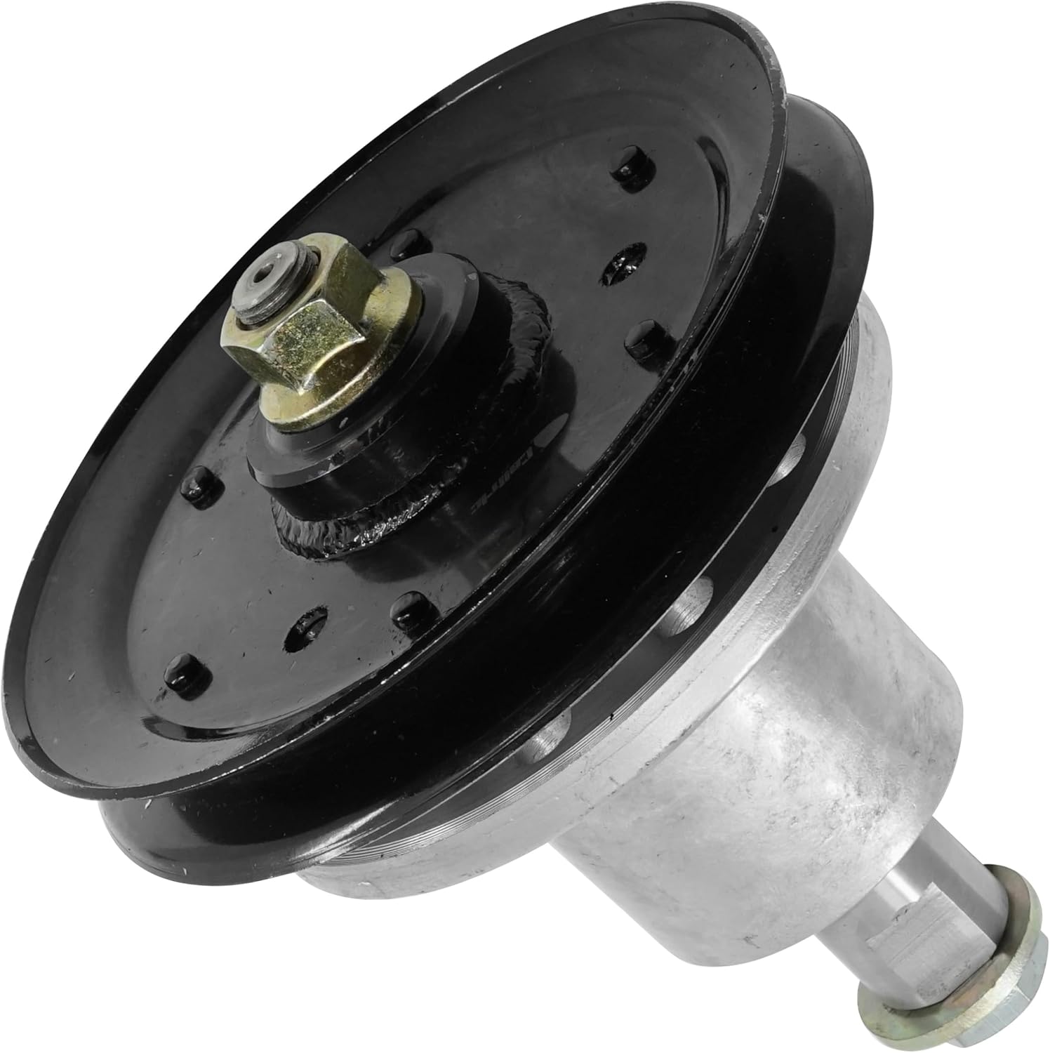 Caltric 52" 60" Deck Spindle with Pulley Compatible with Exmark LZ18KC523 LZ22KC523 LZ22LKA523 LZ25KC523