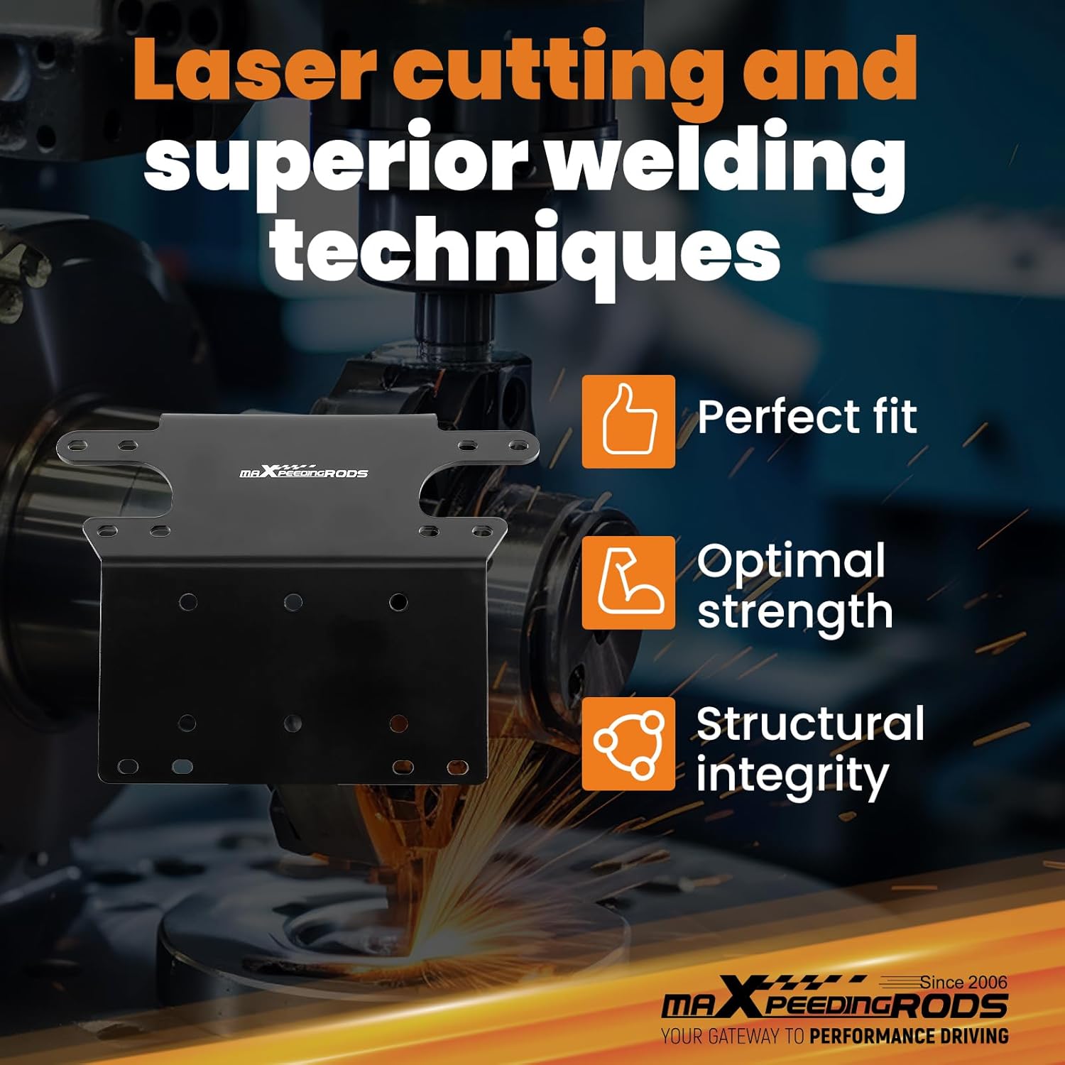 maXpeedingrods Winch Mount Plate for Honda Foreman TRX450FE ES / TRX450FM S 1998-2004 Winch Mount Bracket for TRX400FW 4x4 1995-2003 Winch Mounting Kit