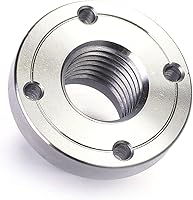 Vista 1 de Mandriles de 2" para torno de madera con placa frontal de acero, accesorios de carpintería con rosca de 1"-8TPI