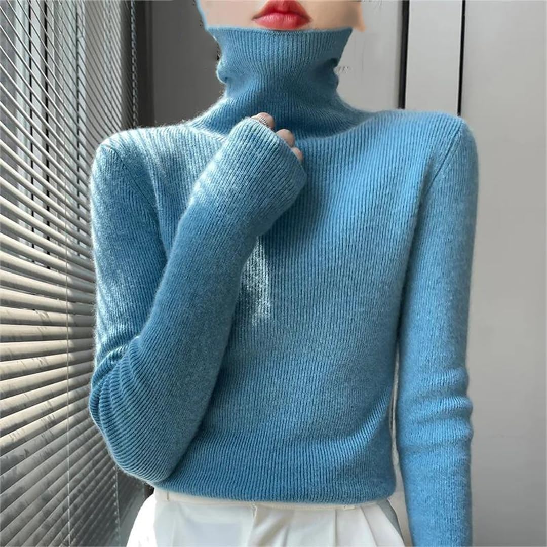 Maglione da donna autunno inverno dolcevita casual moda cashmere maglione pullover
